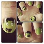 13 Days of Spooktacular Nails: Day 3 Frankenstein Nails