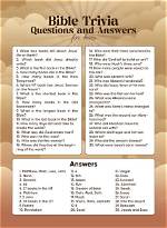 200 Bible Trivia Questions and Their Answers