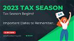 2023 Tax Filing Season Begins | Revenue