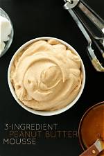 3-Ingredient Vegan Peanut Butter Mousse