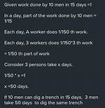 3 Men Can Dig a Trench 3 Feet Deep Working for 3 Hours a Day in 3 Days. How Deep a Trench Can 6 Men Dig Working for 6 Hours a Day for 6 Days?