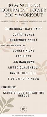 30-Minute Lower Body Workout Without Equipment