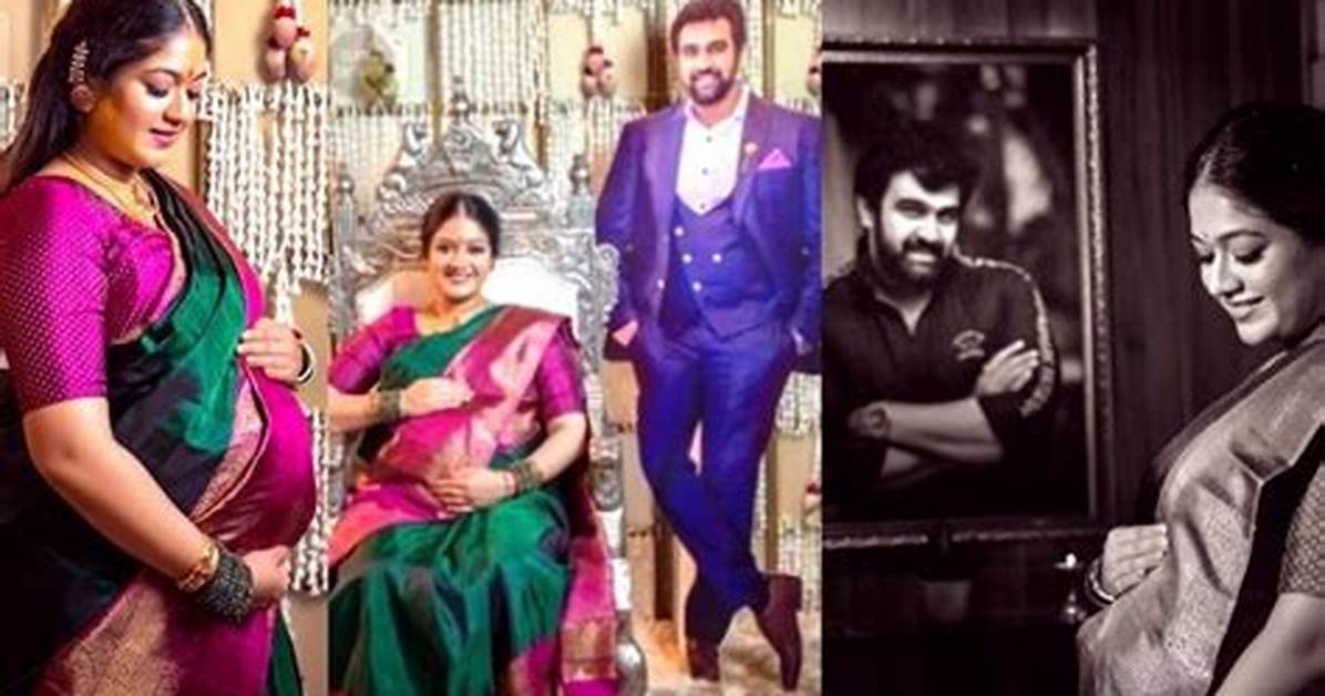 Actress Meghana’s Baby Shower with Late Chiranjeevi’s Cutout