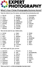 Ai Photography Business Name Generator for Photography Name Ideas