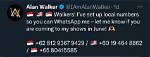 Alan Walker Phone Number, Whatsapp Number Contact Number Mobile
