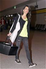 Amal Alamuddin Arrives in Italy