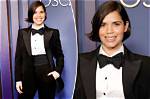 America Ferrera Suits up in Tuxedo for Governors Awards 2024 Red Carpet