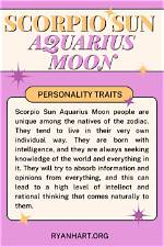 Aquarius Sun with Aquarius Moon and Scorpio Rising — Truly Divine