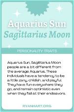 Aquarius Sun with Sagittarius Moon and Aquarius Rising — Truly Divine