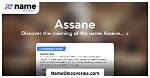 Assane Meaning in English, Assane Baby Name Origin Gender Meaning Pronunciation