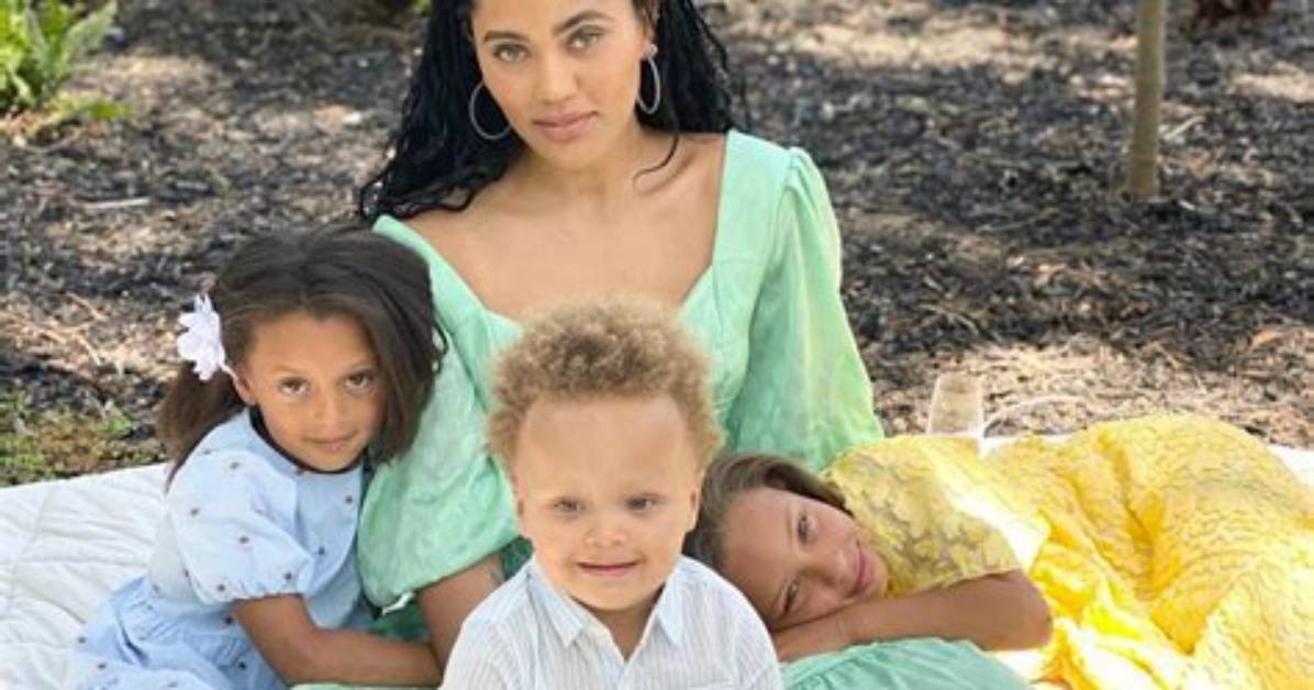 Ayesha Curry Poses with Three Kids in Photos Shot by Steph Curry