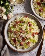 Bacon, Egg and Leek Risotto