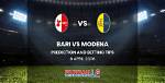 Bari vs Modena Prediction, Head-to-Head, Live Stream Time, Date, Lineup, Betting Tips, Where to Watch Live Italian Serie B 2022 Today Match Details – December 11