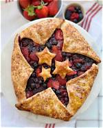 Blue and Red Berry Star Galettes Sidebar