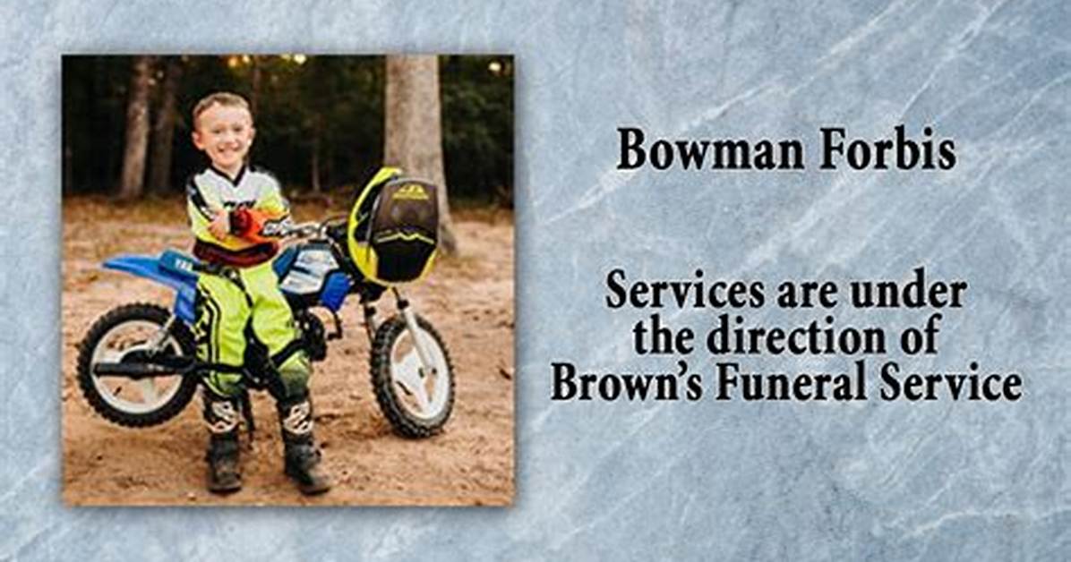 Bowman James Forbis, Resident of Calera, Oklahoma Dies at 4