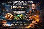 Brandon Sanderson’s Net Worth Surpasses $6 Million: the Influence of a Successful Fantasy Kickstarter Campaign
