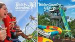Busch Gardens Williamsburg, Water Country Usa or Combo Tickets