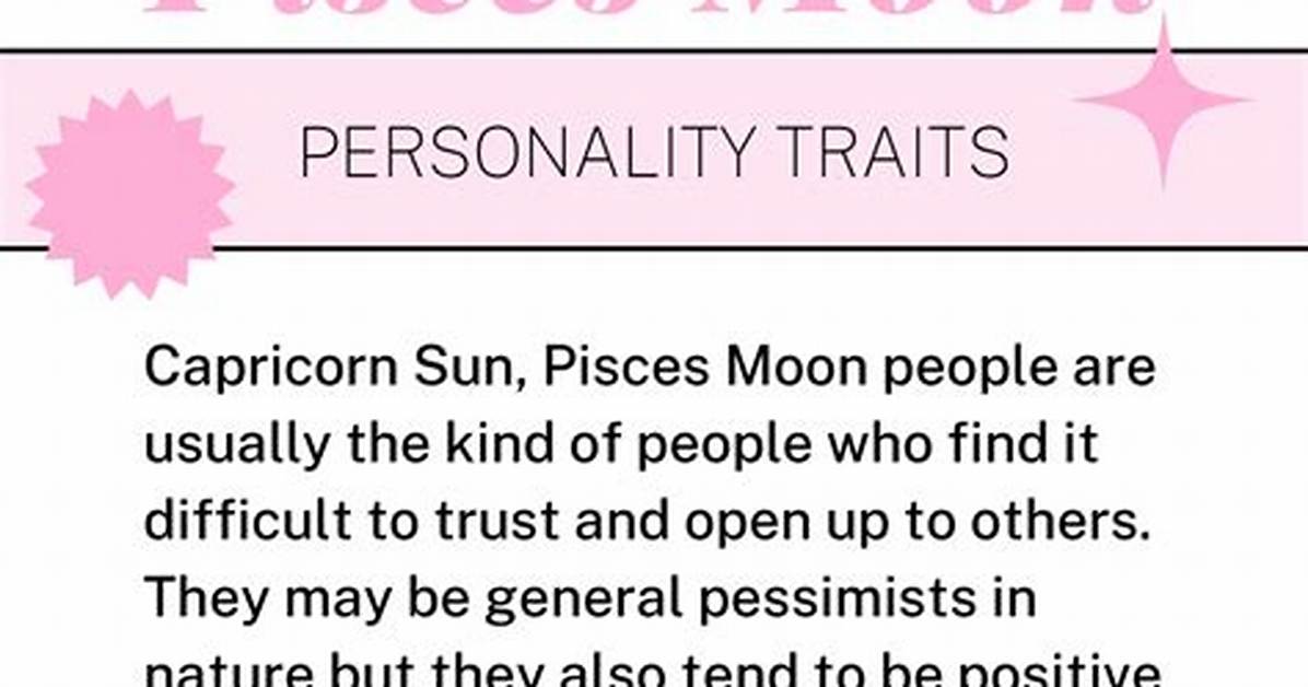 Capricorn Sun with Pisces Moon and Pisces Rising — Truly Divine