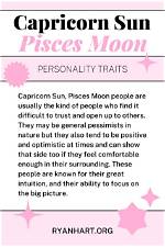 Capricorn Sun with Pisces Moon and Pisces Rising — Truly Divine