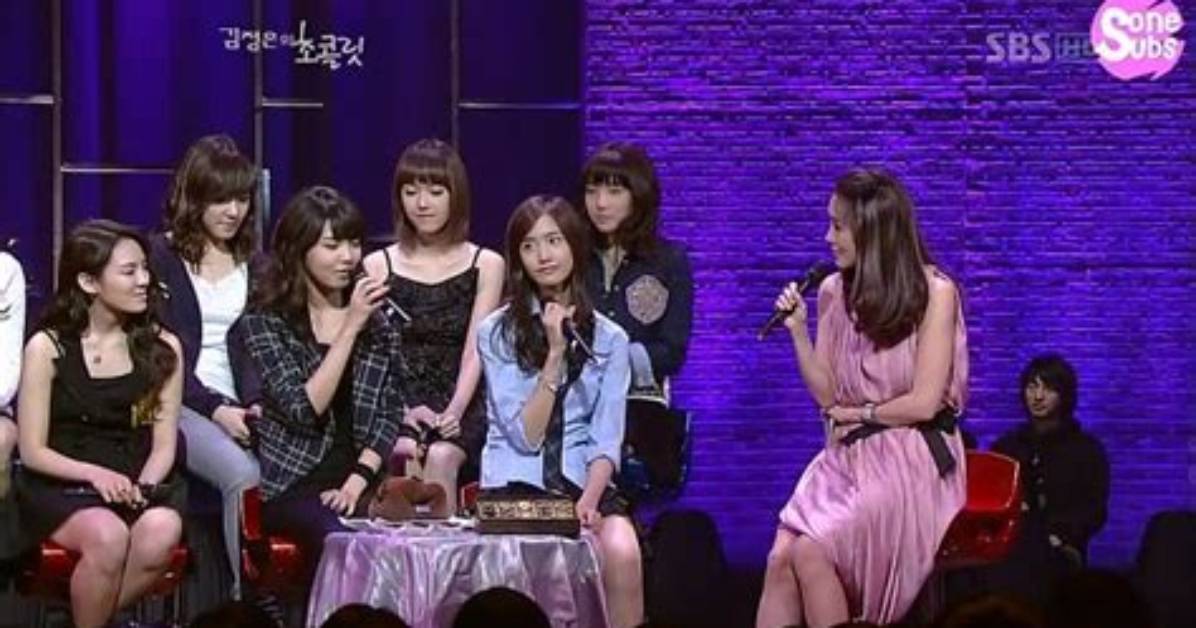 [Caps] Snsd's Tears at Kim Jungeun's Chocolate - K-Entertainment General Discussion