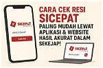 Cara Mudah Cek Resi Sicepat Secara Online Lewat Website Dan Aplikasi