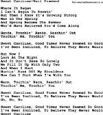 Caroline Lyrics - Caroline Translations