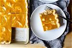 Cheesecake-Marbled Pumpkin Slab Pie