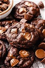 Chocolate Peanut Butter Cup Cookies
