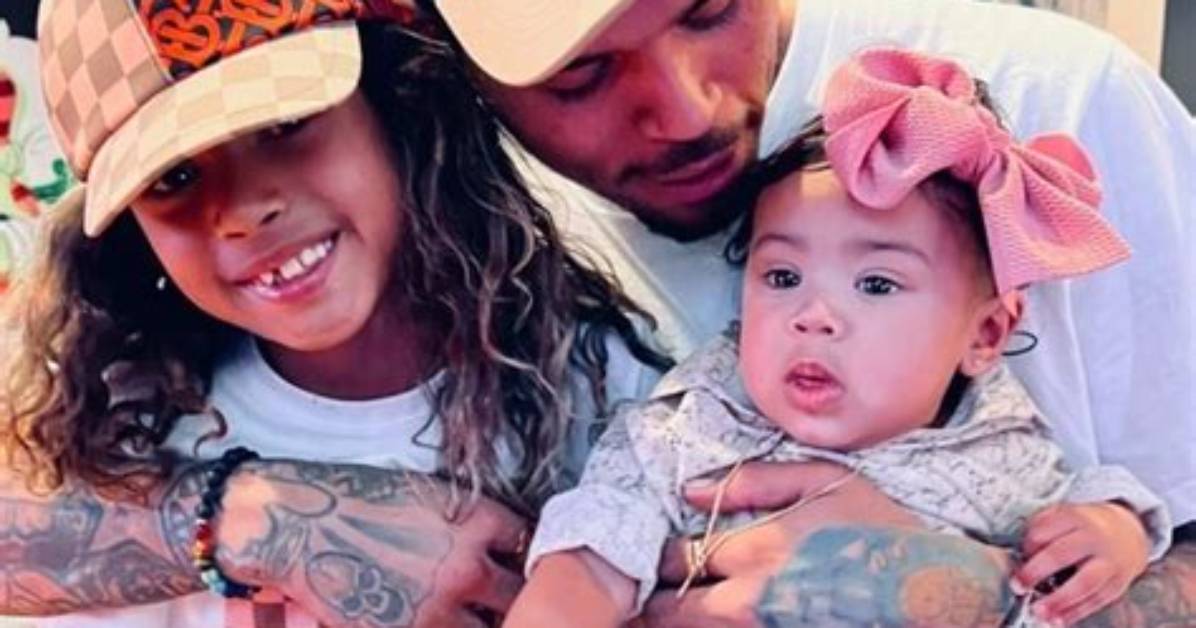 Chris Brown Poses in Sweet Photos with His Three Kids