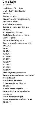 Cielo Rojo Lyrics - Cielo Rojo Translations