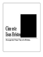 Cine Este Iisus Hristos?