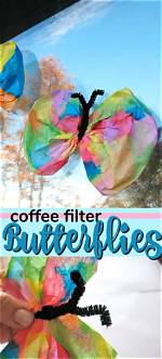 Coffee Filter Butterfly Craft and Science Experiment