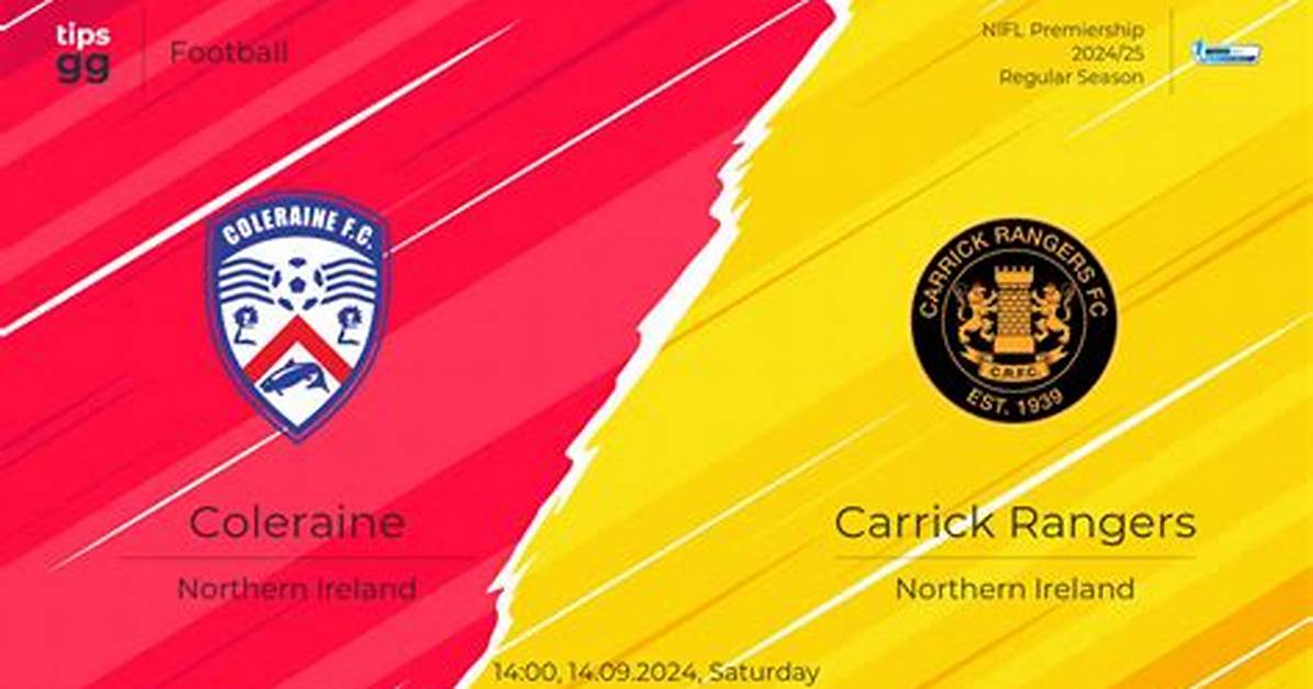 Coleraine vs Carrick Prediction, Head-to-Head, Live Stream Time, Date, Team News, Lineups Odds, Stats, Tips, and Betting Trends, Where to Watch Live Northern Irish Premiership 2023 Today Who Will Win Match Details – January 25