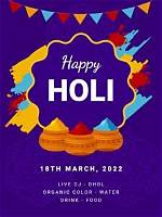 Colorful Powderfilled Backdrop Joyously Celebrating Holi