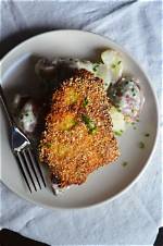 Cornmeal-Fried Pork Chops + Smashed Potatoes