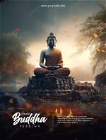Create Ai-Generated Buddha Purnima Poster Images, Photos & Vectors