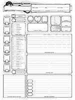 D&D 5E Character Sheet Original( Fillable, Printable)