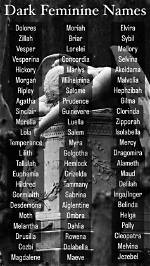 Dark Feminine Names | Nameberry
