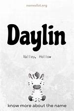 Daylin Meaning in English, Daylin Baby Name Origin Gender Meaning Pronunciation