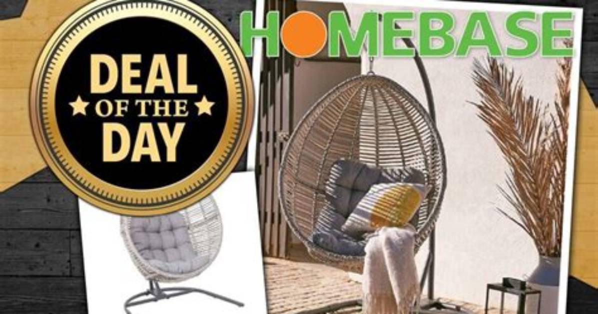 Deal of the Day: Save £150 off Hanging Egg Chair on Homebase with Massive Summer Sale