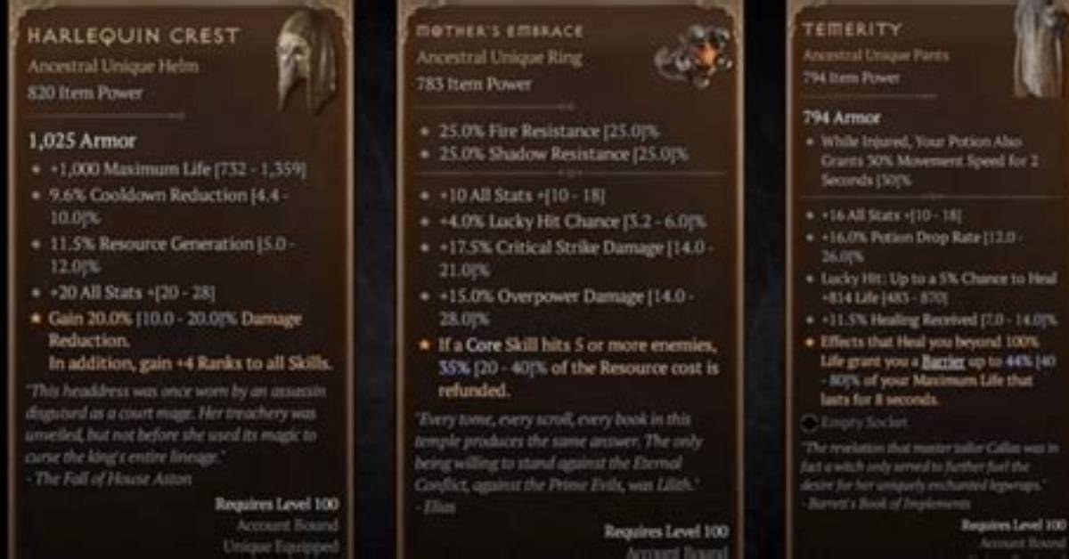 Diablo 4: Unique Drop Rates Explained
