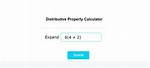 Distributive Property Calculator