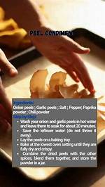 Don't Waste Onion, Garlic Peel; Make This Flavoursome Powder out of Them | Cuisine Corner