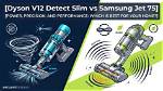 Dyson V8 vs Samsung Jet 75 Side-by-Side Vacuum Comparison