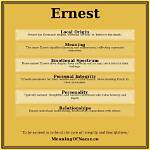 Ernest Meaning in English, Ernest Baby Name Origin Gender Meaning Pronunciation