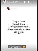 Esha Deol Wishes Karan Deol on His Wedding with Drisha Acharya