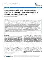 Estimation of Maternal, Imprinting and Interaction Effects Using Multinomial Modelling