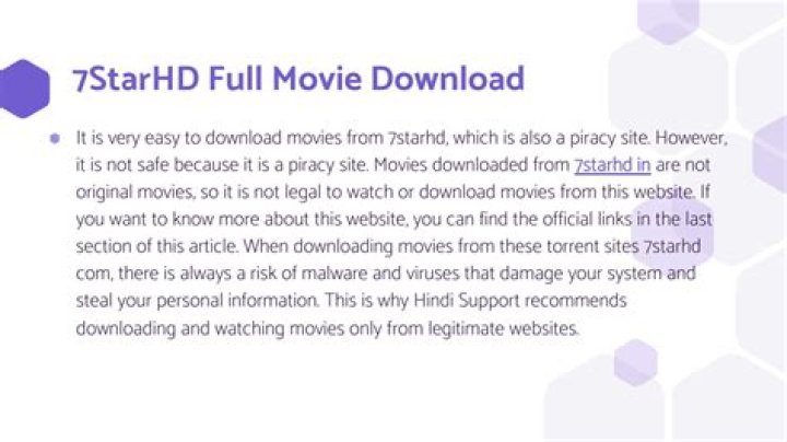 Exploring 7starhd: Free Movie Downloads & Risks Explained