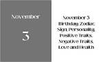 Exploring the November 3 Birthday Personality: Traits, Strengths, and Influences