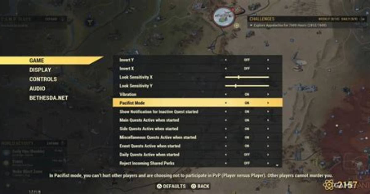 Fallout 76: How to Turn on Your Flashlight